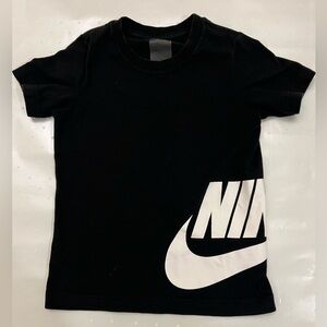 Nike Kids Black and White Logo Tee